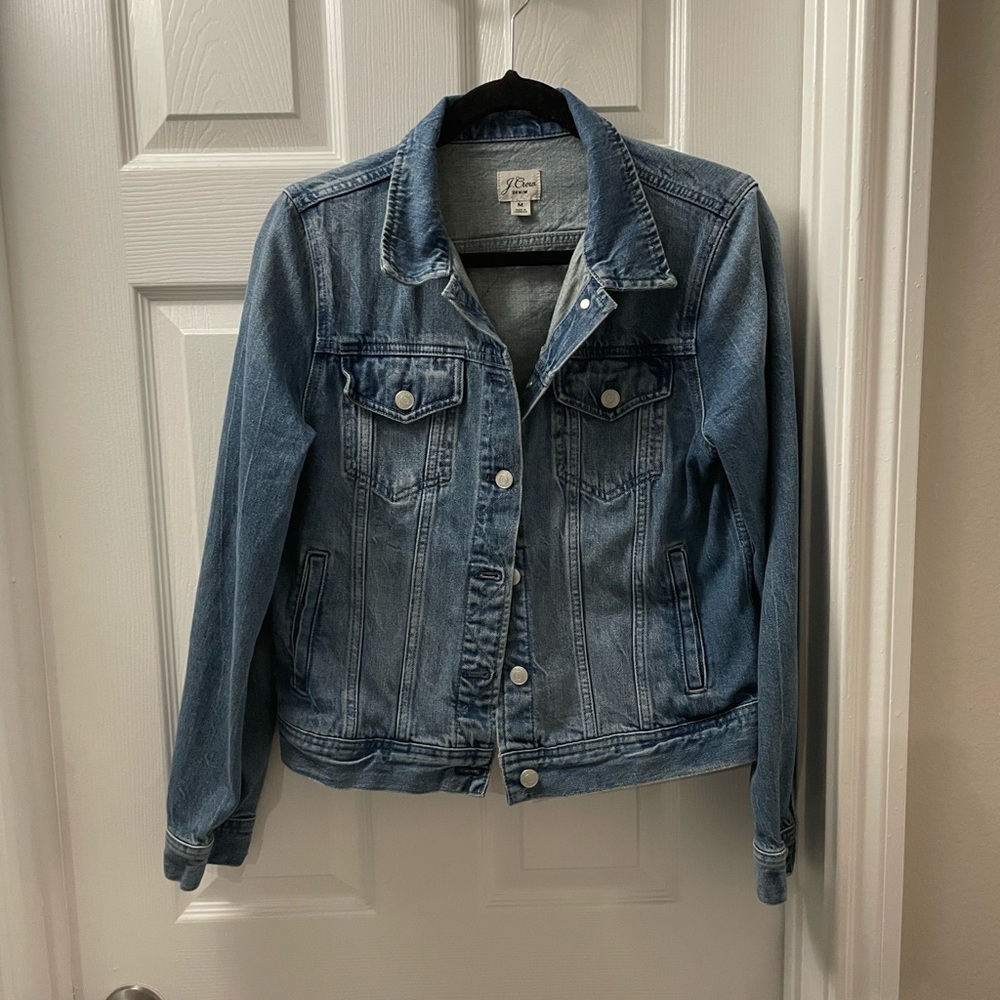 J Crew denim jacket in brilliant in excellent condition